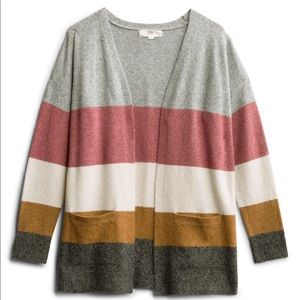 Never Worn! Two Pocket ColorBlock Cardigan